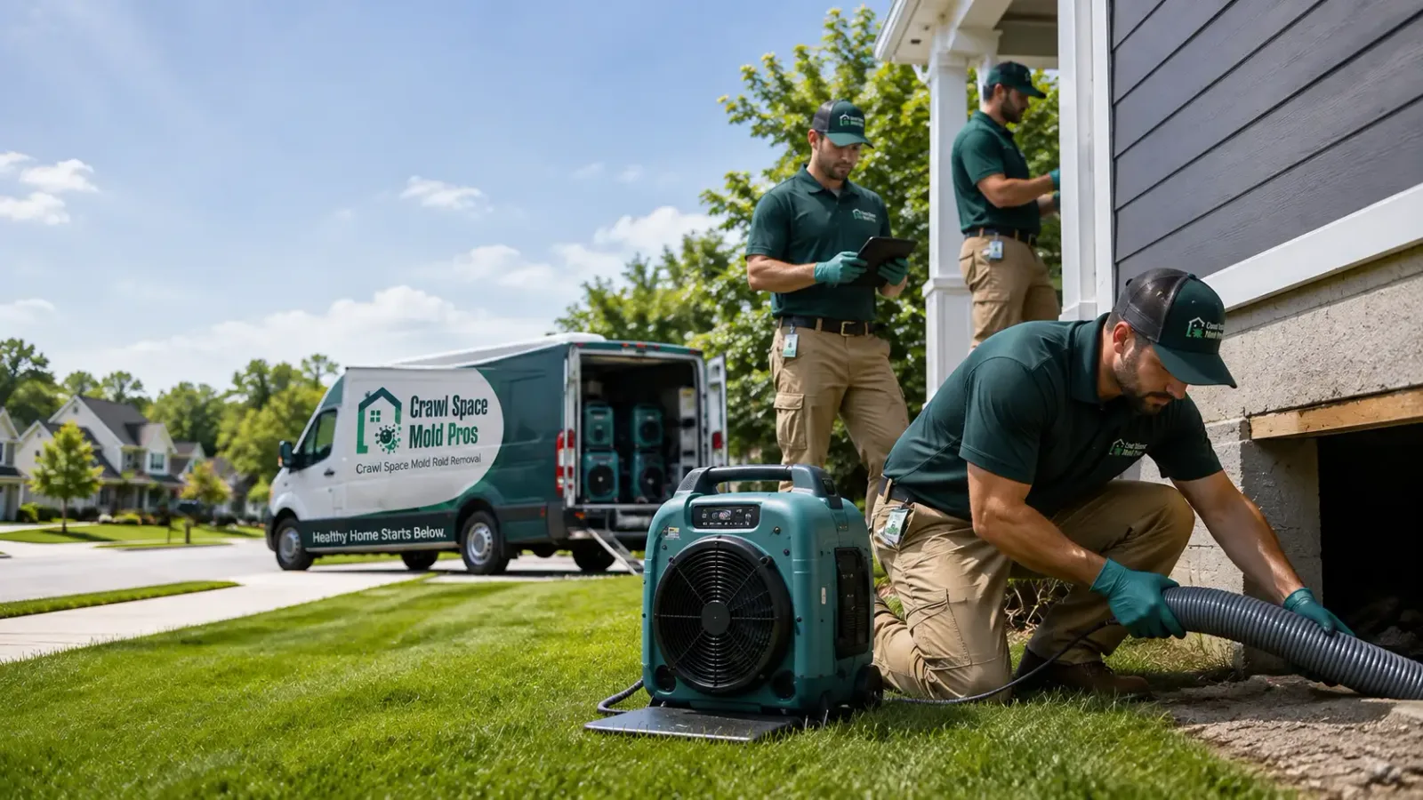 Crawl Space Mold Removal in Worden, IL